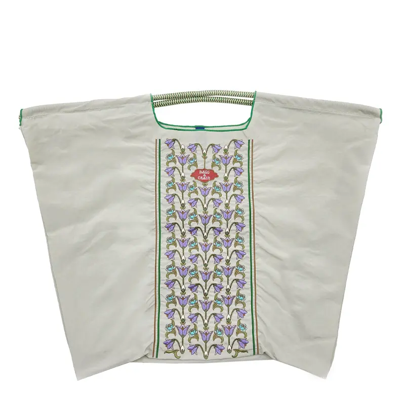 BALL＆CHAIN ボールアンドチェーン FLOWER LINE Ⅱ(フラワーライン) エコバッグ (M) (L) グレー L