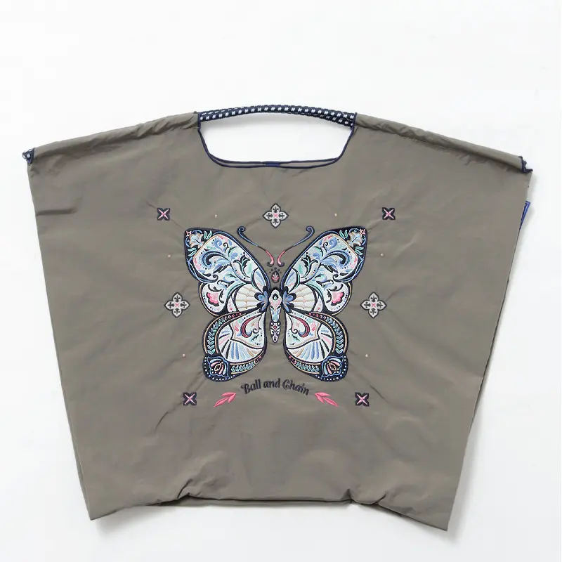 BALL＆CHAIN ボールアンドチェーン Papillon（パピヨン) エコバッグ (M) (L) グレー L