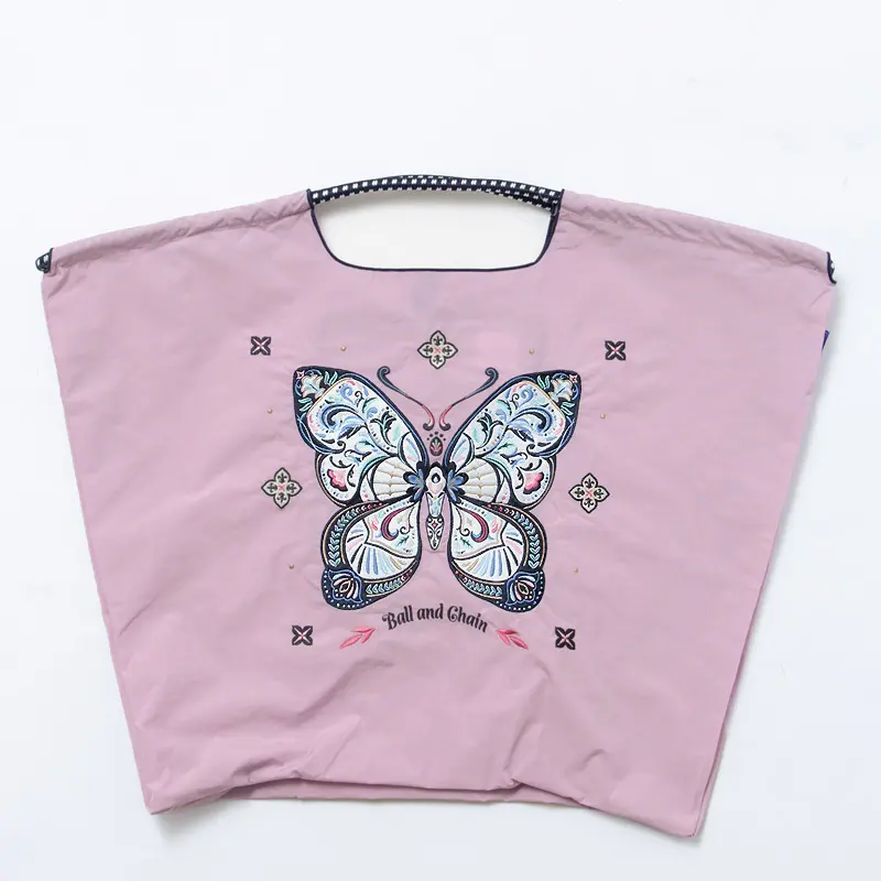BALL＆CHAIN ボールアンドチェーン Papillon（パピヨン) エコバッグ (M) (L) ライラック L