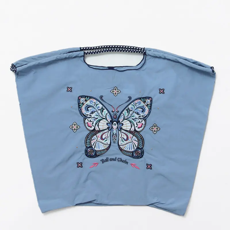 BALL＆CHAIN ボールアンドチェーン Papillon（パピヨン) エコバッグ (M) (L) ゼニスブルー L