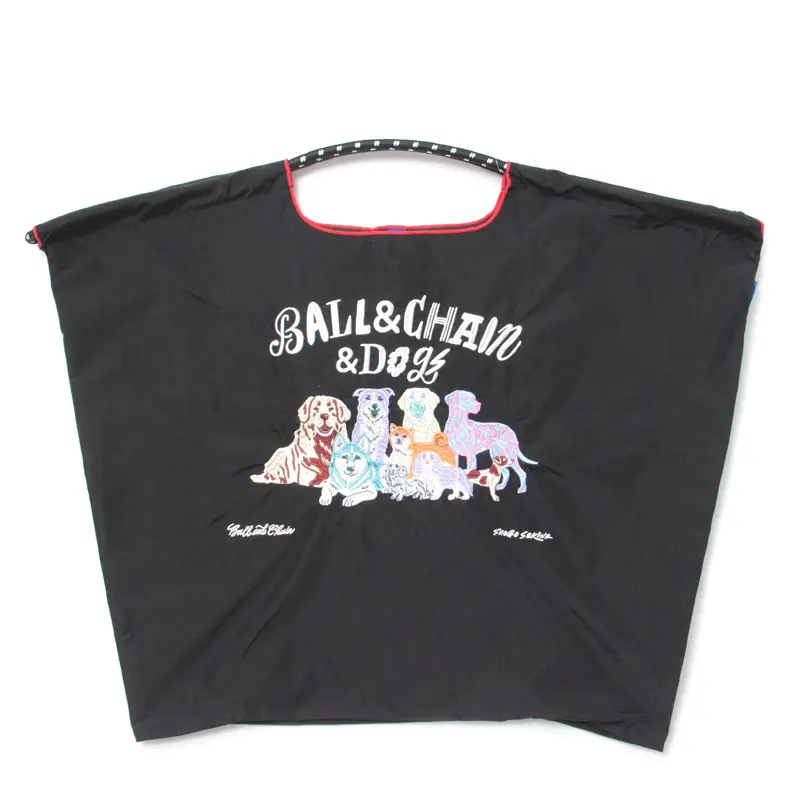 BALL＆CHAIN ボールアンドチェーン SHOGO SEKINE（ショウゴセキネ） Ball&Chain&Dog エコバッグ (M) (L) BLACK L