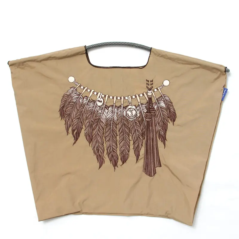 BALL＆CHAIN ボールアンドチェーン SAN HIDEAKI MIHARA FEATHER（フェザー）エコバッグ (M) タン L