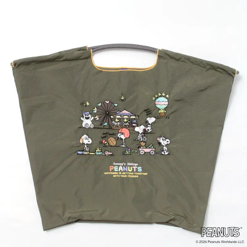 BALL＆CHAIN ボールアンドチェーン スヌーピー エコバッグ ポーチ (M) (L) L
