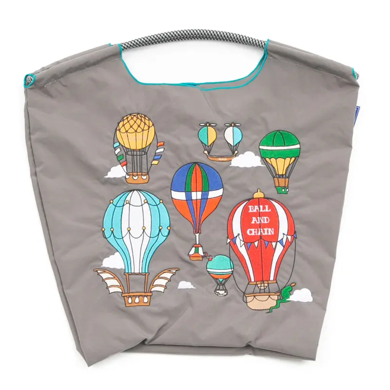 BALL＆CHAIN ボールアンドチェーン BALOONS (バルーンズ) エコバッグ (M) (L) グレー M