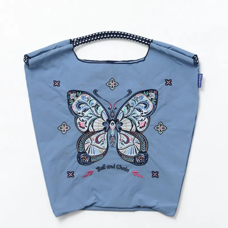 BALL＆CHAIN ボールアンドチェーン Papillon（パピヨン) エコバッグ (M) (L) ゼニスブルー M