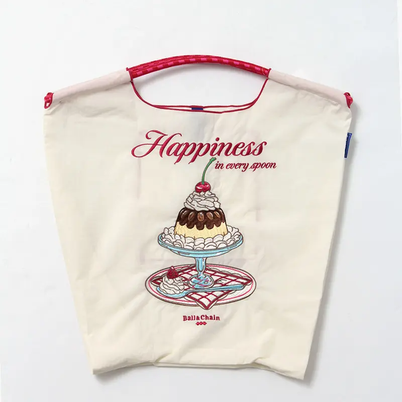 BALL＆CHAIN ボールアンドチェーン Pudding（プディング) エコバッグ (M) (L) アイボリー M