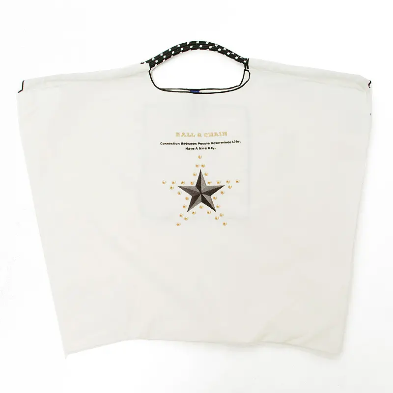 BALL＆CHAIN ボールアンドチェーン THE FIRST STAR(ファーストスター) エコバッグ (M) (L) アイボリー L