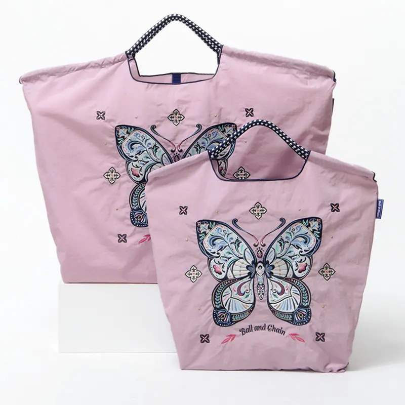 BALL＆CHAIN ボールアンドチェーン Papillon（パピヨン) エコバッグ (M) (L) ライラック