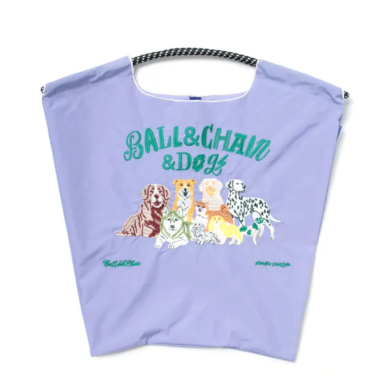 SHOGO SEKINE（ショウゴセキネ） Ball&Chain&Dog エコバッグ (M) LAVENDER