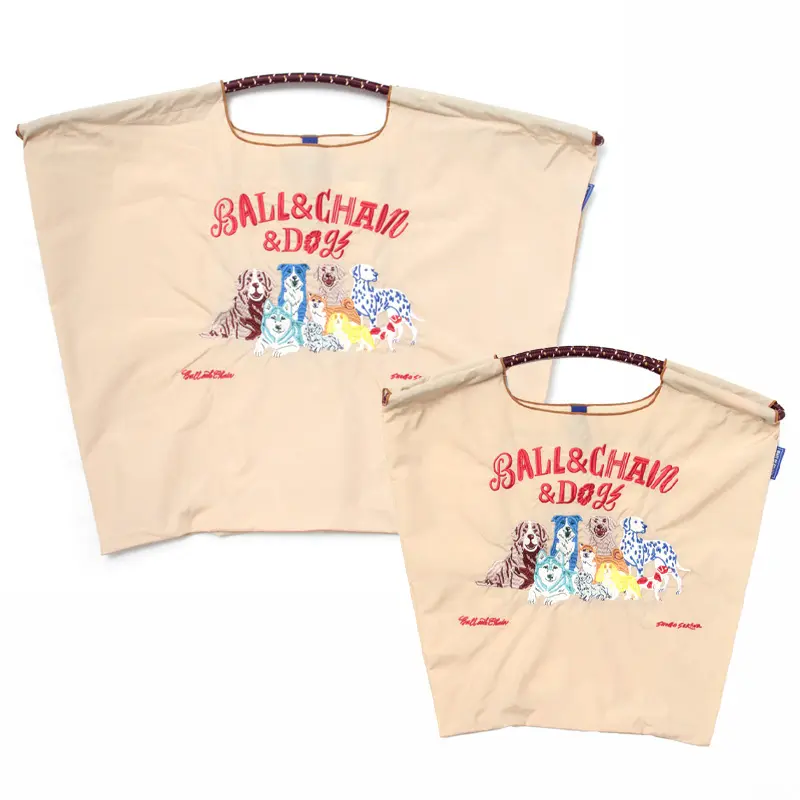 SHOGO SEKINE（ショウゴセキネ） Ball&Chain&Dog エコバッグ (M) (L) S.BEIGE