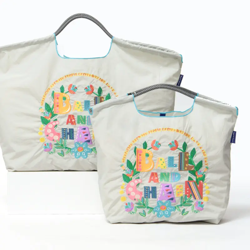 BALL＆CHAIN ボールアンドチェーン BC Garden(ガーデン) エコバッグ (M) (L) グレー