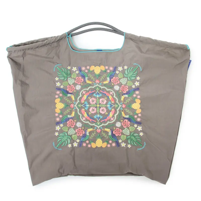 BALL＆CHAIN ボールアンドチェーン Hawaiian Bandana (ハワイアンバンダナ) エコバッグ (M) (L) グレー L