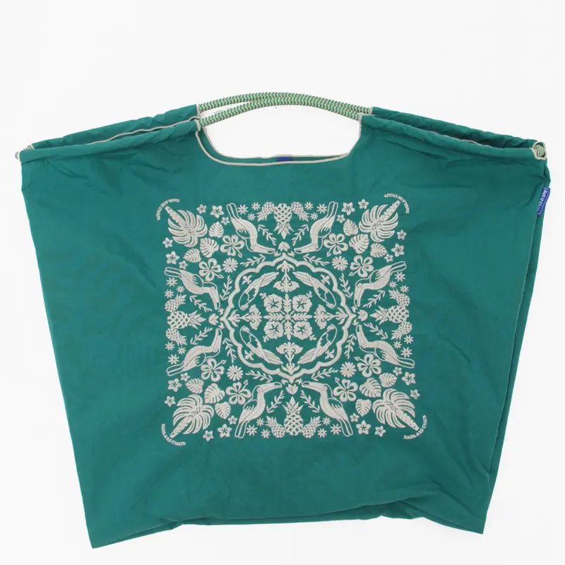 BALL＆CHAIN ボールアンドチェーン Hawaiian Bandana (ハワイアンバンダナ) エコバッグ (M) (L) D.グリーン L
