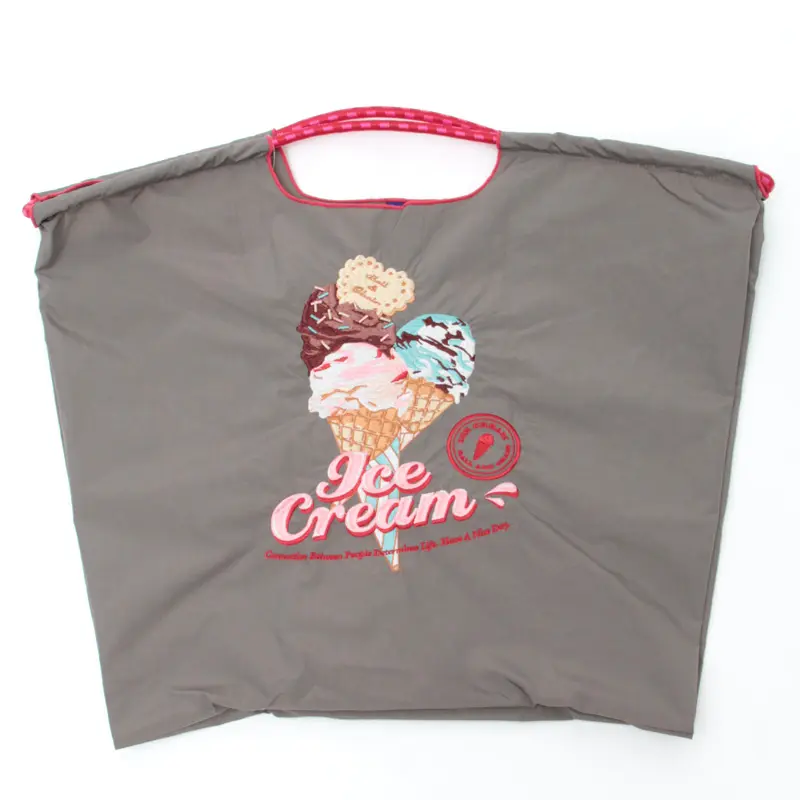 BALL＆CHAIN ボールアンドチェーン ICE CREAM(アイスクリーム) エコバッグ (M) (L) グレー L