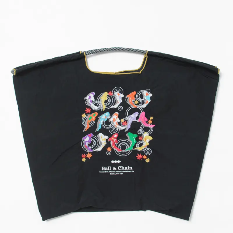 BALL＆CHAIN ボールアンドチェーン KOI (コイ) エコバッグ (M) (L) ブラック L
