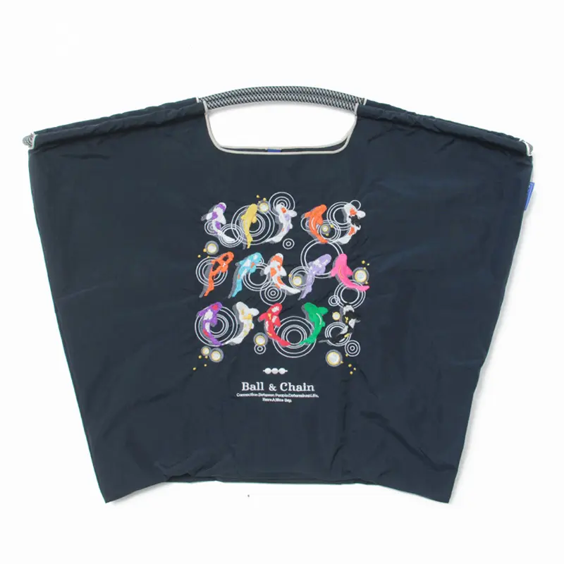 BALL＆CHAIN ボールアンドチェーン KOI (コイ) エコバッグ (M) (L) ネイビー L