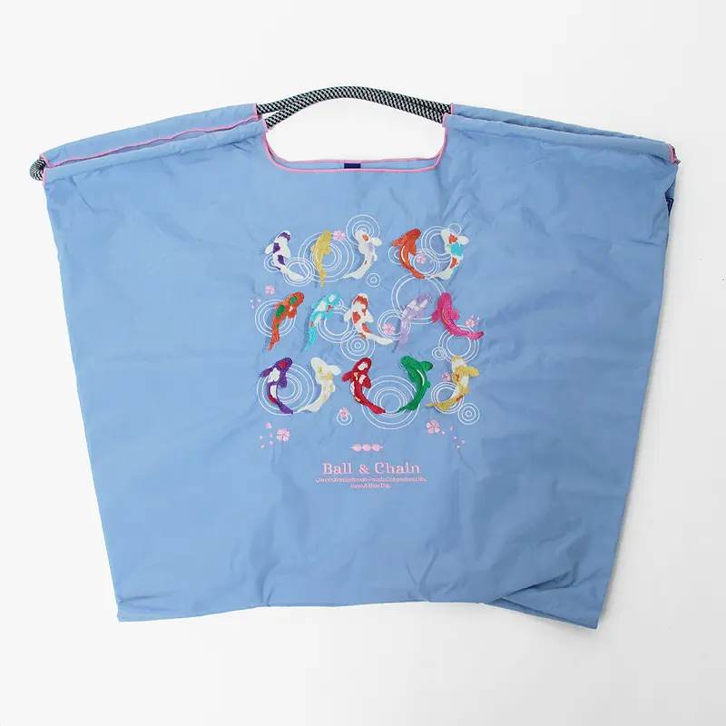 BALL＆CHAIN ボールアンドチェーン KOI (コイ) エコバッグ (M) (L) ブルー L