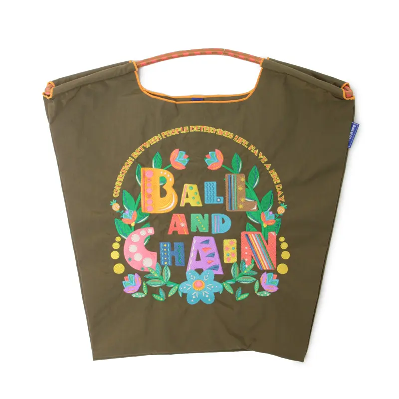 BALL＆CHAIN ボールアンドチェーン BC Garden(ガーデン) エコバッグ (M) (L) カーキ M