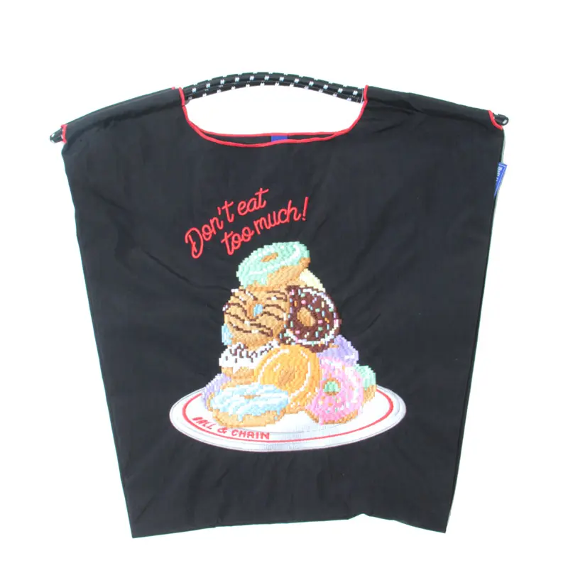 Dot Donut(ドットドーナツ) エコバッグ (M) (L) ブラック