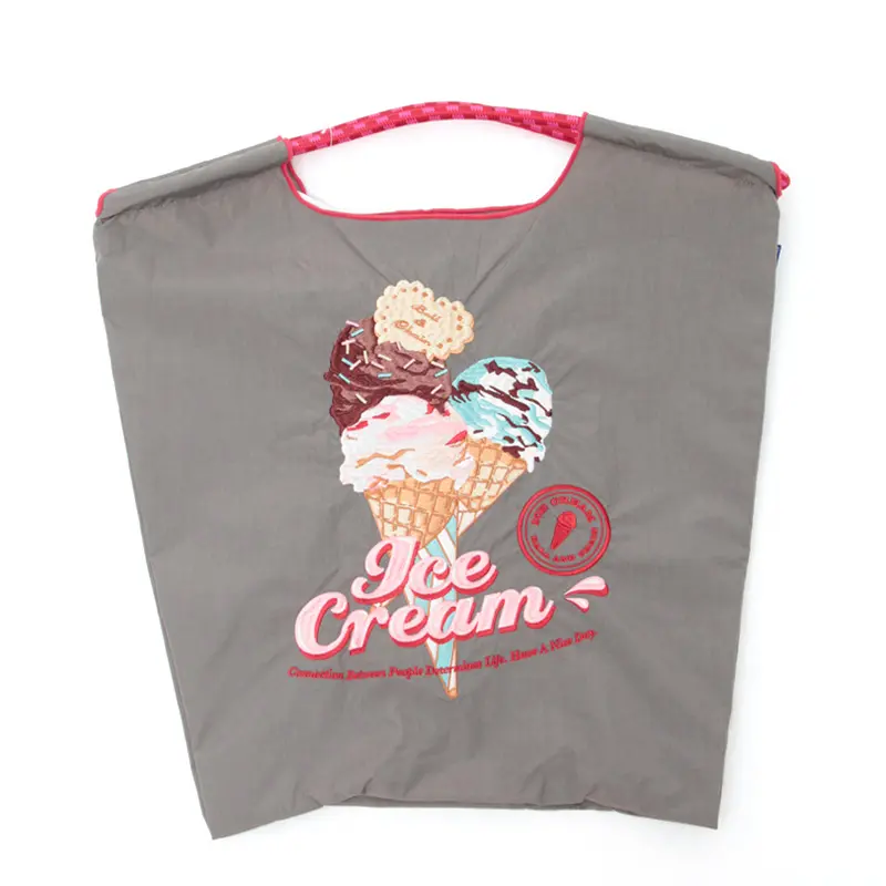 BALL＆CHAIN ボールアンドチェーン ICE CREAM(アイスクリーム) エコバッグ (M) (L) グレー M