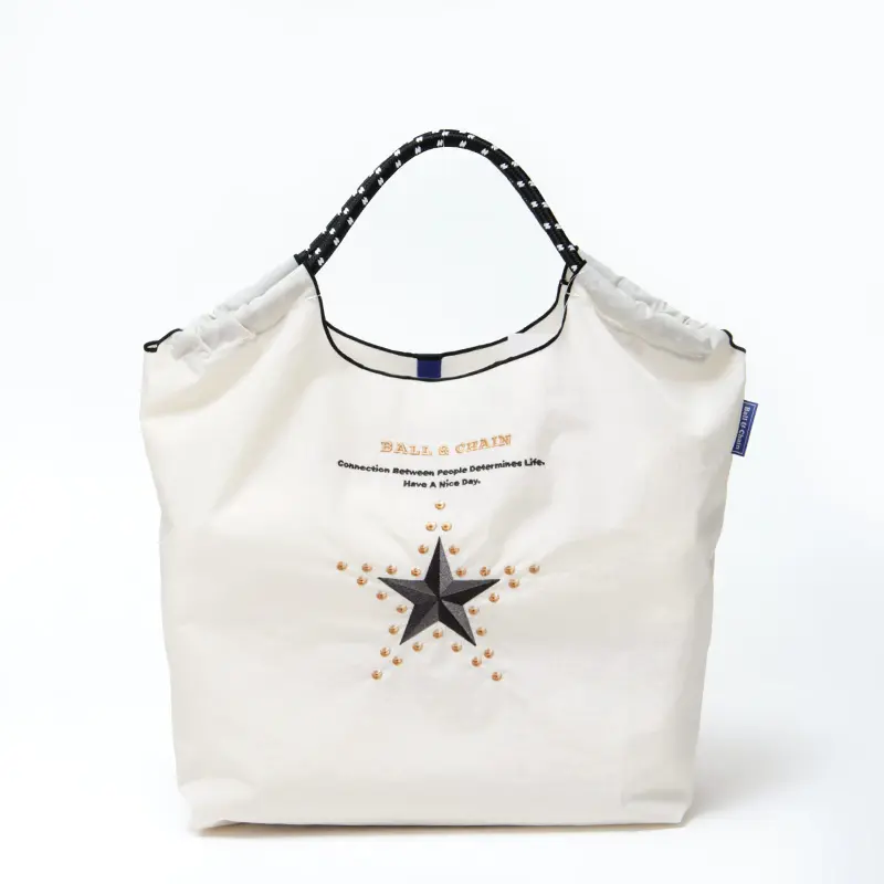 BALL＆CHAIN ボールアンドチェーン THE FIRST STAR(ファーストスター) エコバッグ (M) アイボリー M