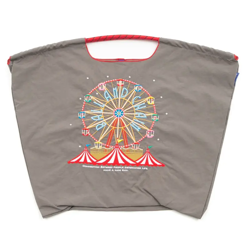 BALL＆CHAIN ボールアンドチェーン FERRIS WHEEL (フェリスウィール) エコバッグ (M) (L) グレー L