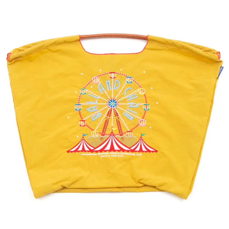 BALL＆CHAIN ボールアンドチェーン FERRIS WHEEL (フェリスウィール) エコバッグ (M) (L) イエロー L