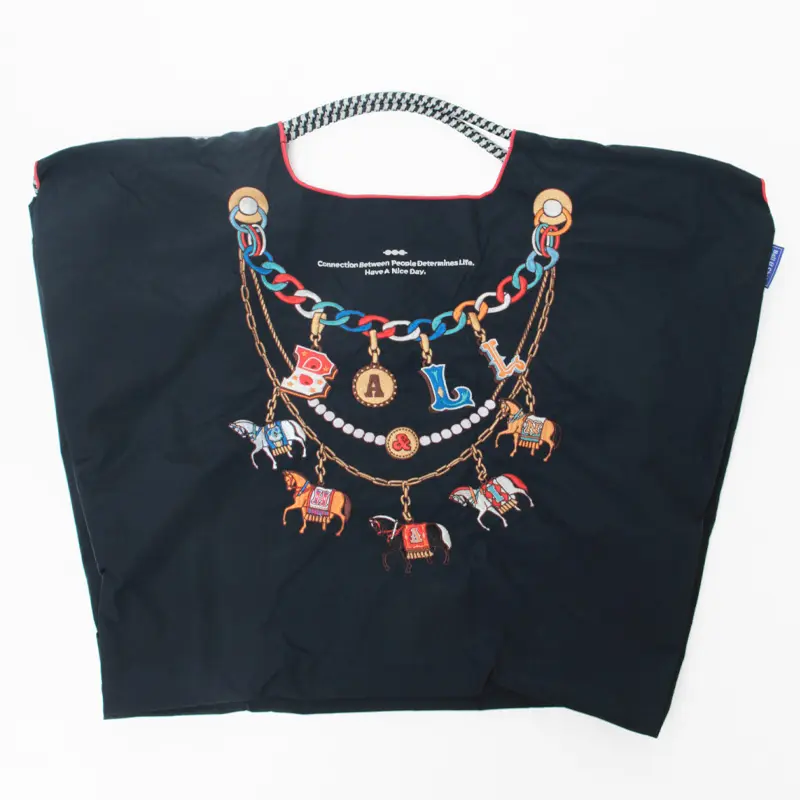 HORSE CHARM(ホースチャーム) エコバッグ (M) (L) ネイビー