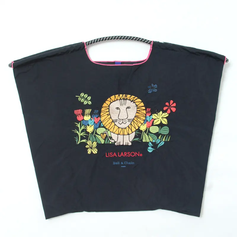 BALL＆CHAIN ボールアンドチェーン LISA LARSON（リサ・ラーソン）ライオン エコバッグ (M) (L) ダークネイビー L