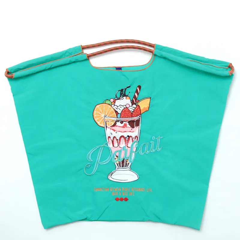 BALL＆CHAIN ボールアンドチェーン PARFAIT (パフェ) エコバッグ (M) (L) ブルーグリーン L