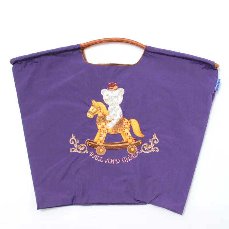 BALL＆CHAIN ボールアンドチェーン ROCKING HORSE（ロッキングホース）エコバッグ (M) (L) パープル L