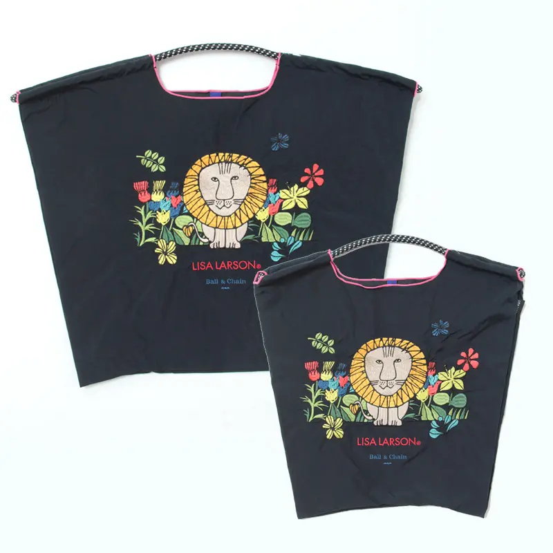 BALL＆CHAIN ボールアンドチェーン LISA LARSON（リサ・ラーソン）ライオン エコバッグ (M) (L) ダークネイビー