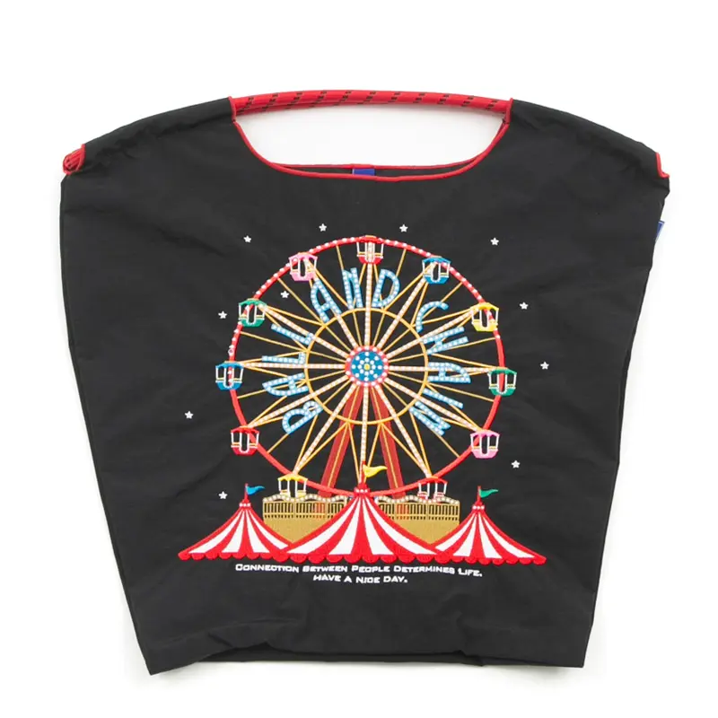 BALL＆CHAIN ボールアンドチェーン FERRIS WHEEL (フェリスウィール) エコバッグ (M) (L) ブラック M