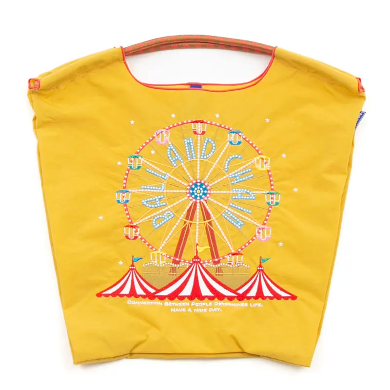 BALL＆CHAIN ボールアンドチェーン FERRIS WHEEL (フェリスウィール) エコバッグ (M) (L) イエロー M