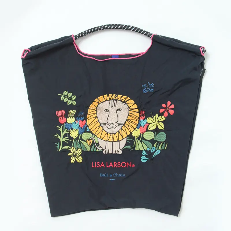 BALL＆CHAIN ボールアンドチェーン LISA LARSON（リサ・ラーソン）ライオン エコバッグ (M) (L) ダークネイビー M