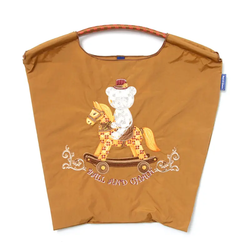 BALL＆CHAIN ボールアンドチェーン ROCKING HORSE（ロッキングホース）エコバッグ (M) (L) キャメル M