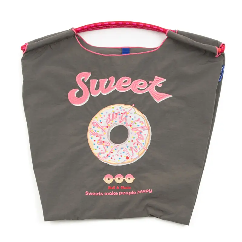 BALL＆CHAIN ボールアンドチェーン SWEET NEW (スィートニュー) エコバッグ (M) (L) チャコールグレー M