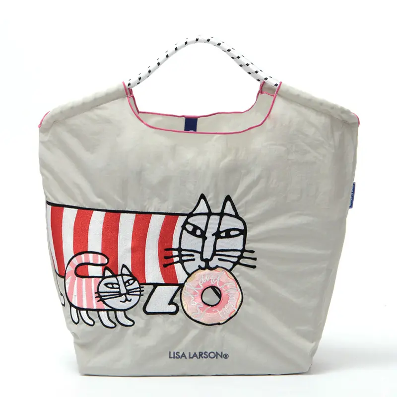BALL＆CHAIN ボールアンドチェーン LISA LARSON（リサ・ラーソン）ドーナッツ エコバッグ (M)P.グレー