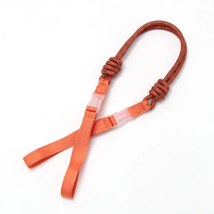 BALL＆CHAIN ボールアンドチェーン P.STRAP (F) パラコードストラップ ORANGEｘBROWN