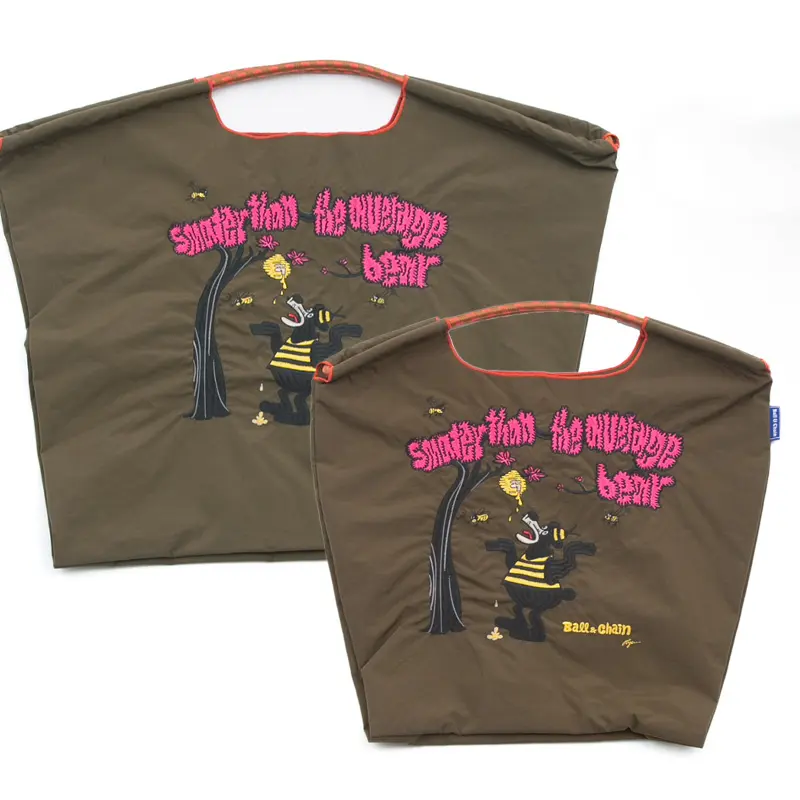BALL＆CHAIN ボールアンドチェーン HONEY&BEAR(ハニー＆ベアー) エコバッグ (M) (L) カーキ
