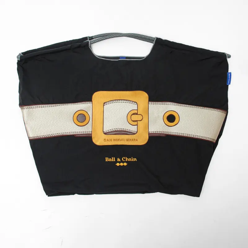 BALL＆CHAIN ボールアンドチェーン BUCKLE (バックル) エコバッグ (M) (L) ブラック1 L