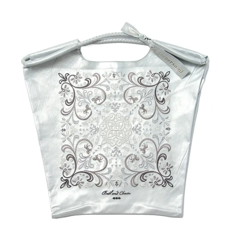 BALL＆CHAIN ボールアンドチェーン ウォッシャブルレザー トートバッグ (M) D.HORSE/SILVER