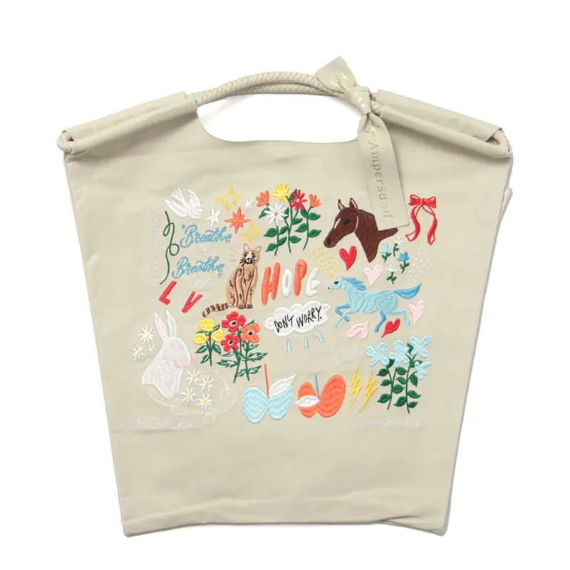 BALL＆CHAIN ボールアンドチェーン ウォッシャブルレザー トートバッグ (M) S.HOPE//IVORY