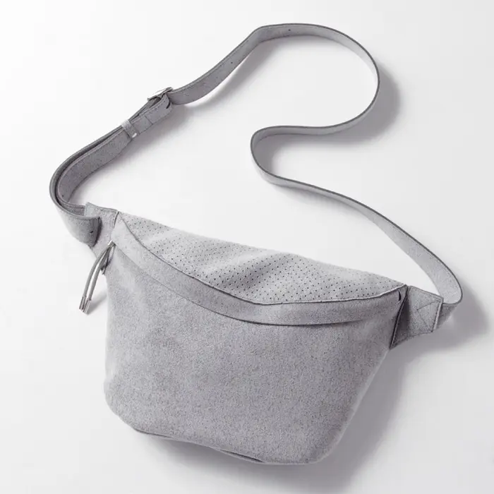 MNNG エムエヌエヌジー City Bag ウルトラスエード ボディバッグ ミックスグレー