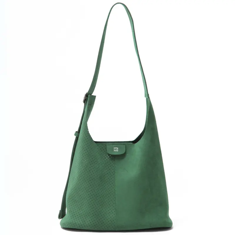 MNNG エムエヌエヌジー ウルトラスエード ショルダーバッグ (M) ビリヤード