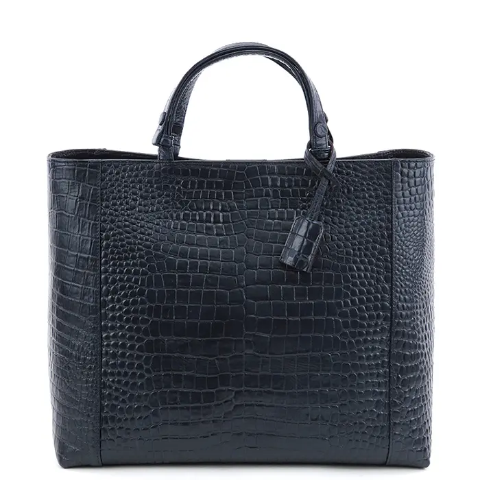 mononogu モノノグ TT Tote クロコダイル型押し 2way トートバッグ インディゴ