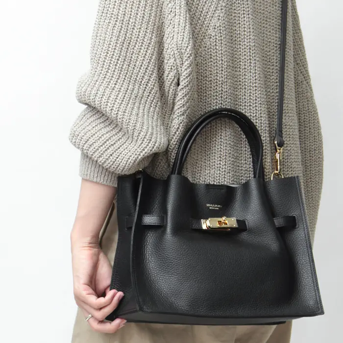 VIOLAd'ORO ヴィオラドーロ TRERO レザー 2way トートバッグ(M)