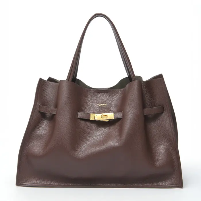VIOLAd'ORO ヴィオラドーロ TRERO レザー トートバッグ(L) V-1497