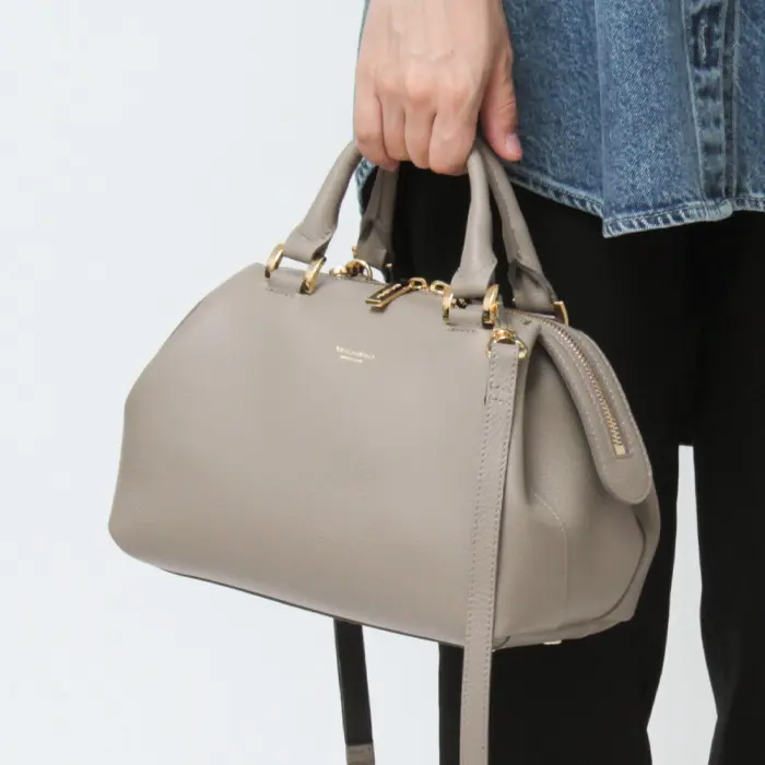 VIOLAd'ORO ヴィオラドーロ TRERO イタリアンWフェイスレザー 2way ボストンバッグ