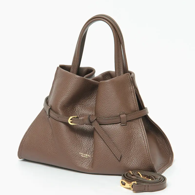 VIOLAd'ORO ヴィオラドーロ TRERO シュリンクレザー 2WAY トートバッグ